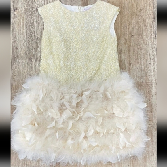 Chasing fireflies halabaloo feather party dress 6 7 8 12 - Picture 4 of 16